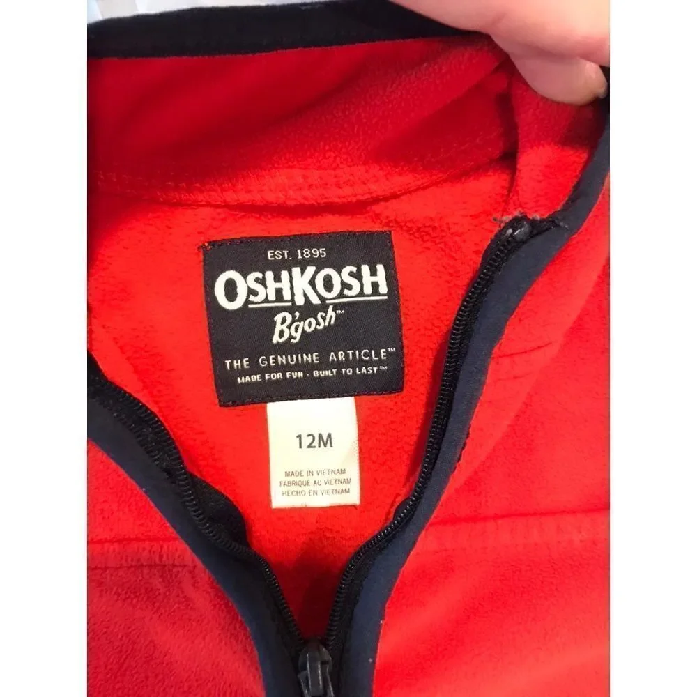 Blue Cardigan & oshkosh jacket 12M